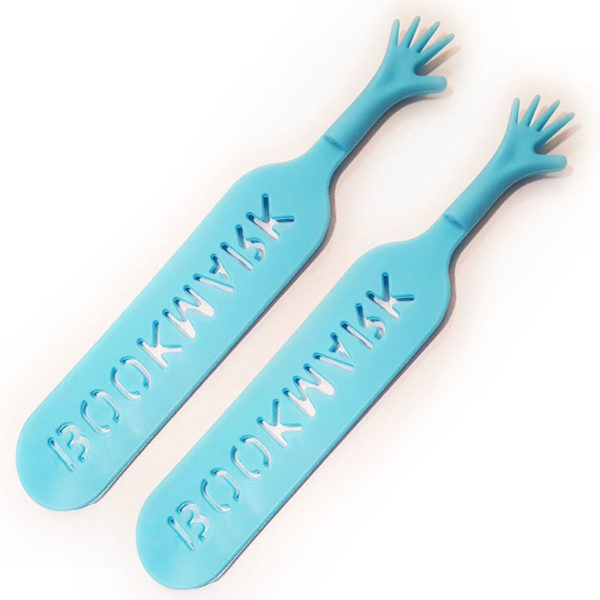 Set of 2 funny bookmarks | Blue