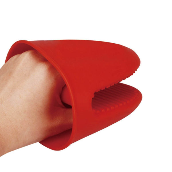 Medium silicone oven mitt | Red