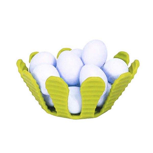 Silicone foldable fruit basket | Yellow