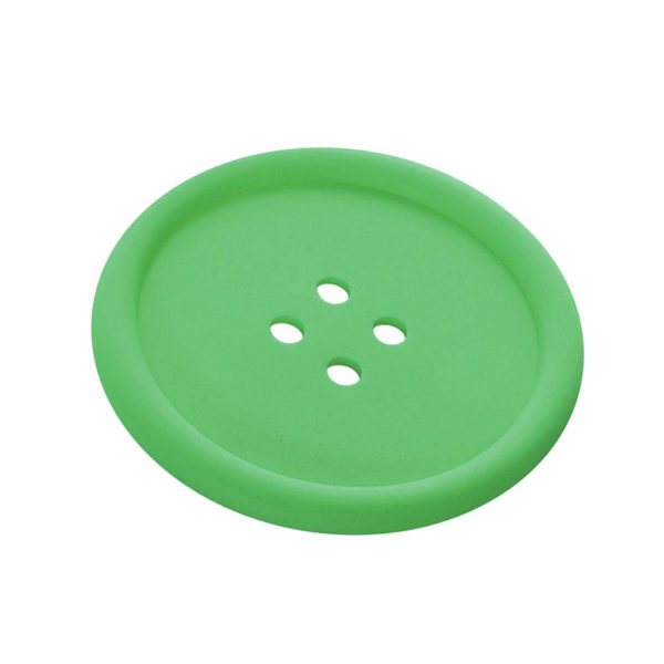 2 Soucoupes bouton pour tasse | Vert