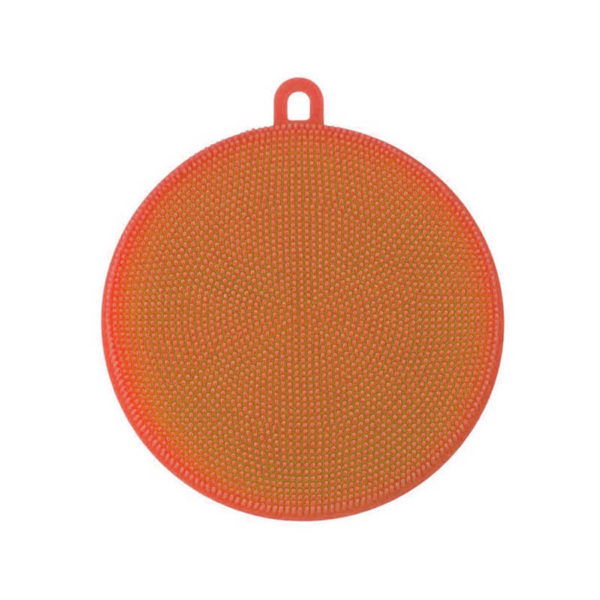 Éponge magique ronde en silicone  | Orange