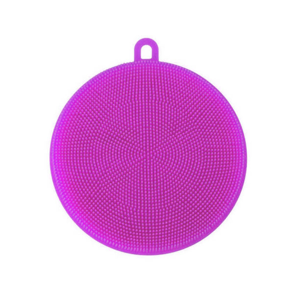 Éponge magique ronde en silicone | Violet