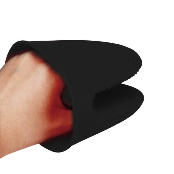 Medium silicone oven mitt | Black