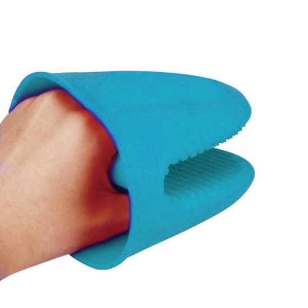 Medium silicone oven mitt | Blue