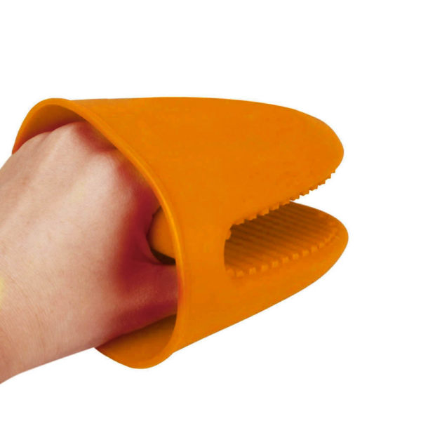 Medium silicone oven mitt | Orange