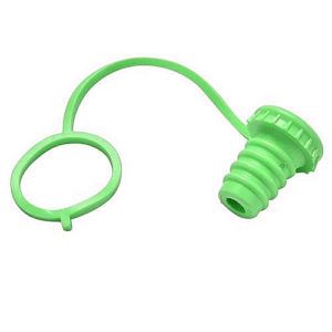 Bouchon de bouteille en silicone avec collier | Vert