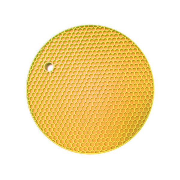 Dessous de plat multifonction en silicone | Jaune