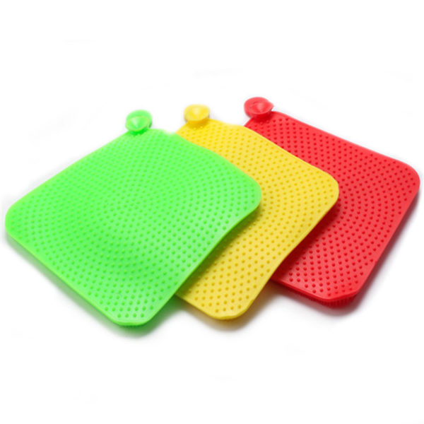 Multifunction silicone cleaning sponge | Red