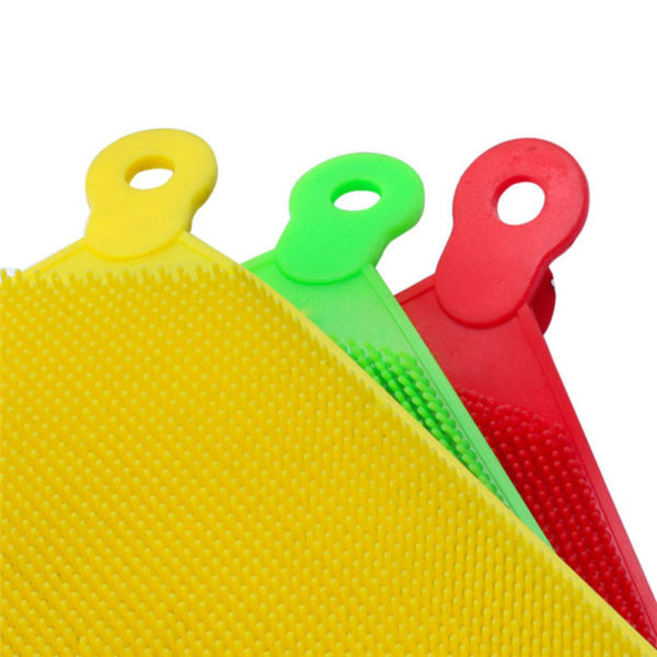 Multifunction silicone cleaning sponge | Red