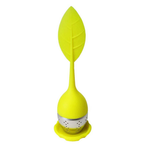 Leaf shaped tea infuser | Yellow