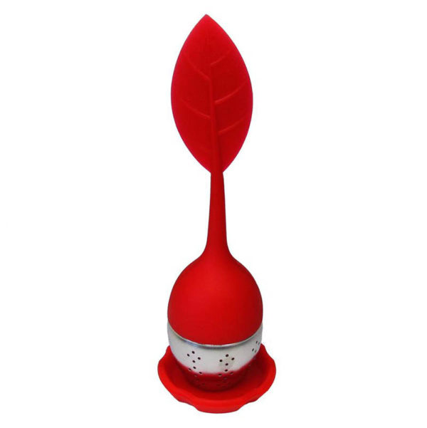 Leaf shaped tea infuser | Red