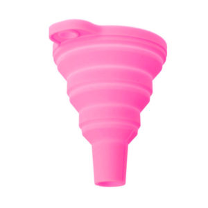 Mini foldable silicone funnel | Pink