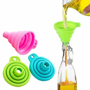 Mini foldable silicone funnel | Yellow