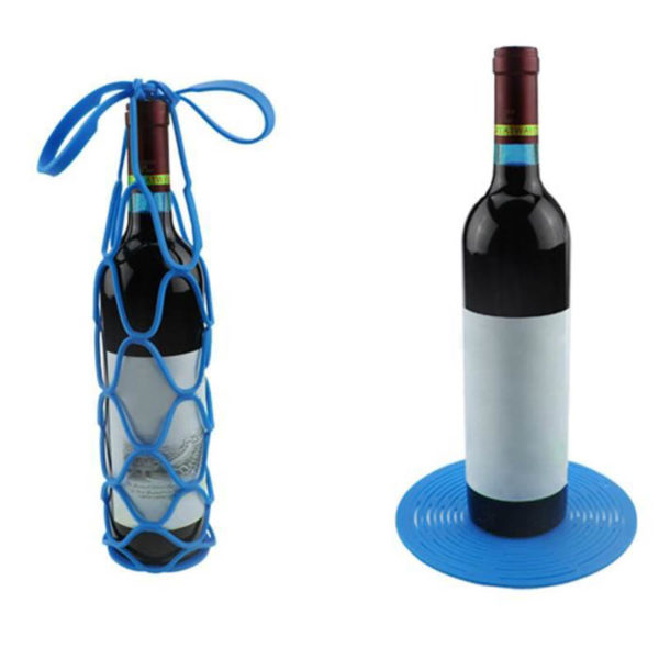 Porte-bouteille de vin en silicone | Rouge