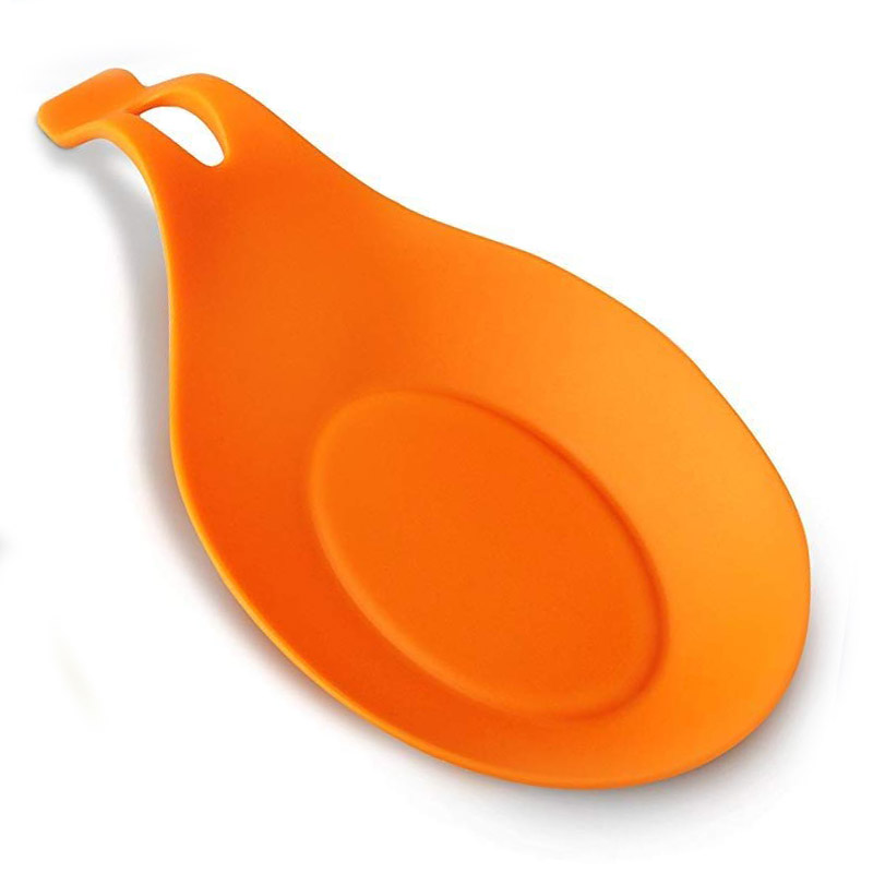 Porte-cuillère en silicone  Orange -  - Yannick