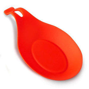 Porte-cuillère en silicone | Rouge