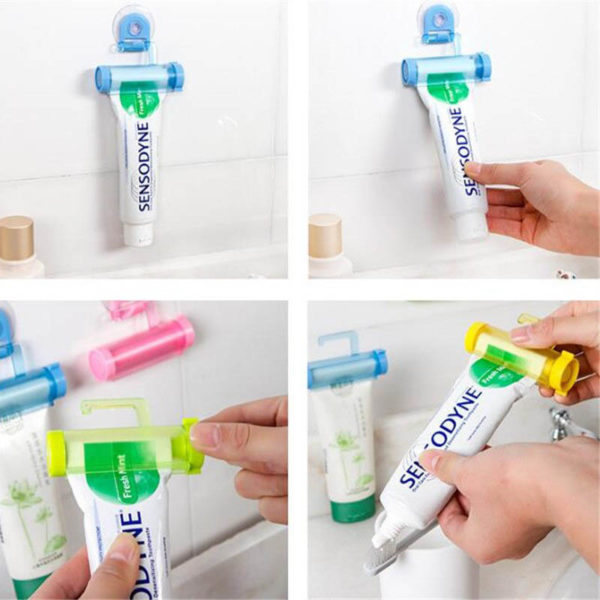 Rolling toothpaste squeezer | White