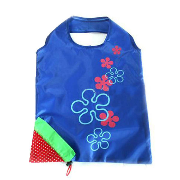 Reusable foldable shopping bag Strawberry | Blue