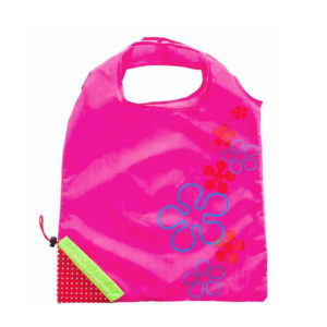 Reusable foldable shopping bag Strawberry | Pink