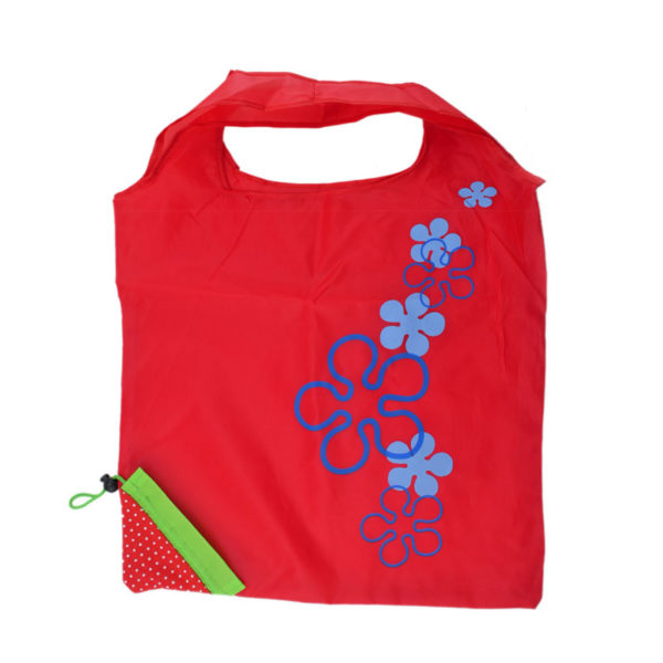 Reusable foldable shopping bag Strawberry | Red