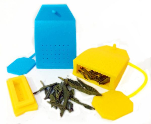 Sachet de thé coloré en silicone | Jaune