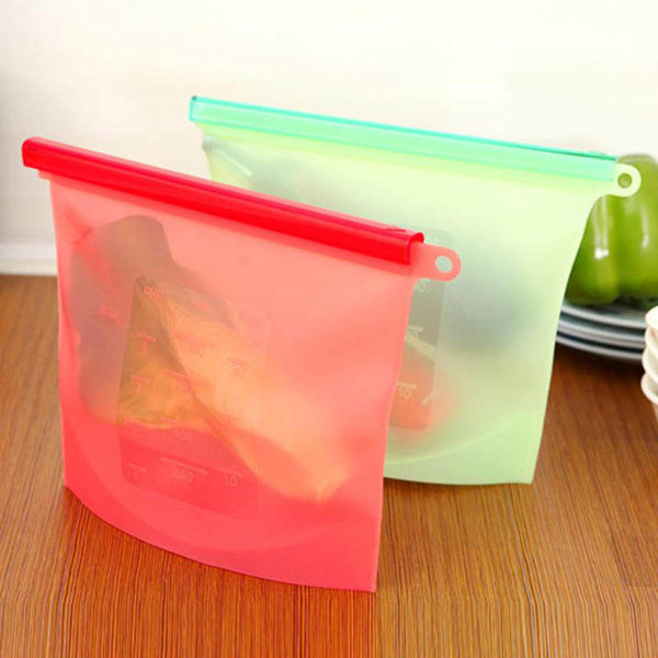 Durable Silicone Storage Bag | White
