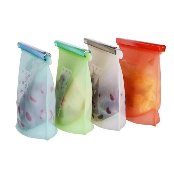 Durable Silicone Storage Bag | White
