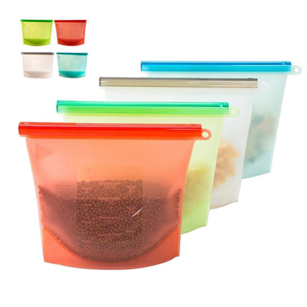 Durable Silicone Storage Bag | White