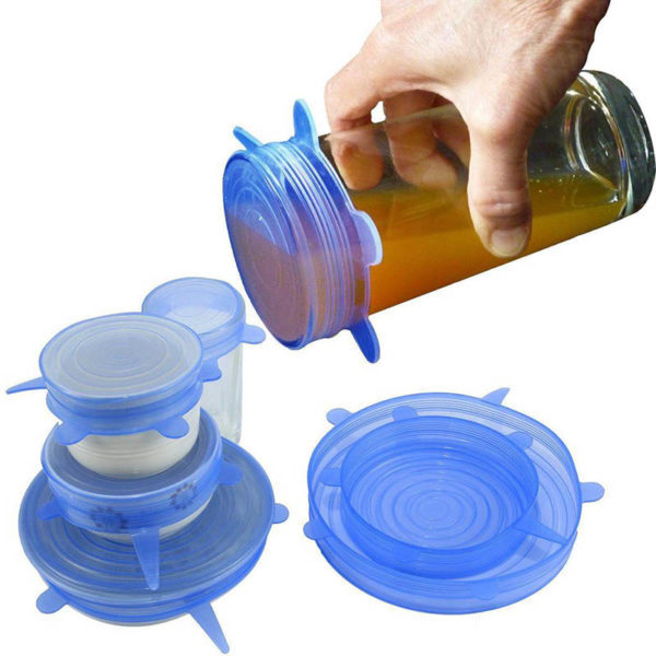 Stretch silicone blue lid Ø 11,5cm