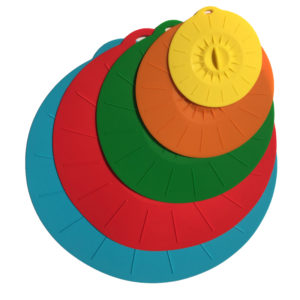 Set de 5 couvercles en silicone de Ø 10cm à Ø 30cm
