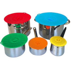 Colorful Silicone lids set from Ø 10cm to Ø 30cm