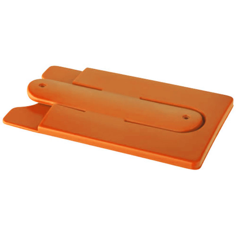 Support De Téléphone Magnétique Rétractable En Forme De Cœur - En Verre Cristal, Compatible Smartphones, Orange