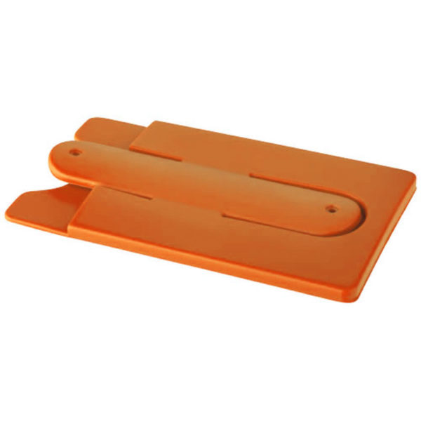 Silicone card U-shape phone holder | Orange