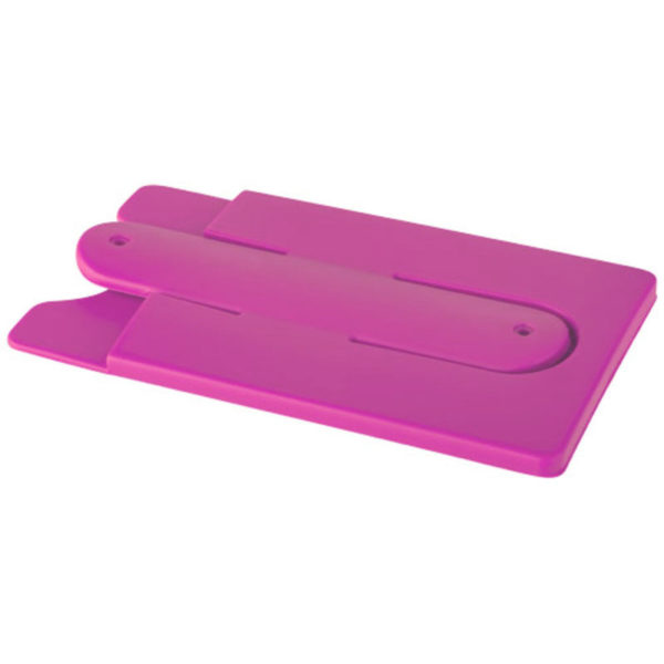 Silicone card U-shape phone holder | Pink