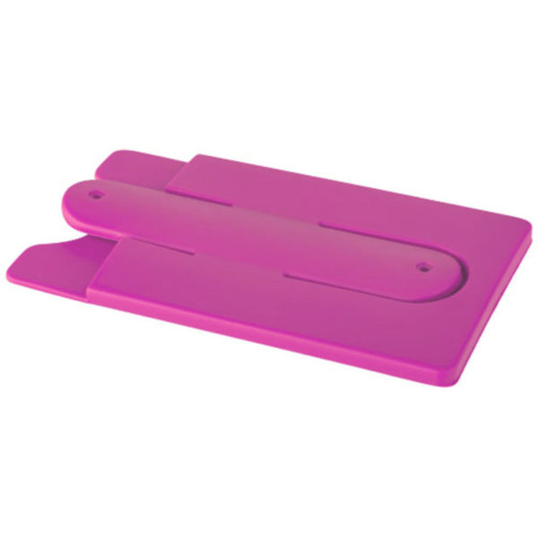 Support de téléphone et de cartes en silicone | Rose