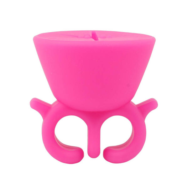 Nail polish bottle ring holder | Pink