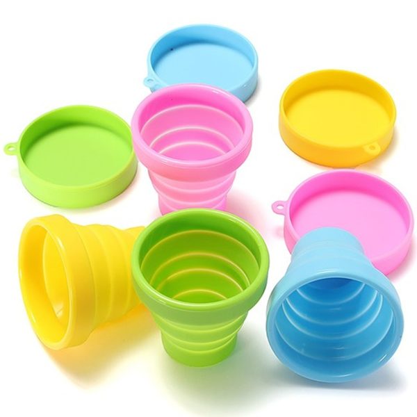 Collapsible silicone cup | Yellow
