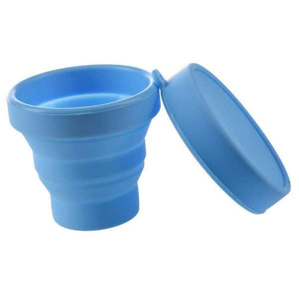 Tasse compactable de poche | Bleu