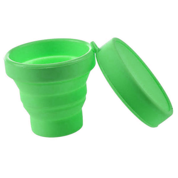 Collapsible silicone cup | Green