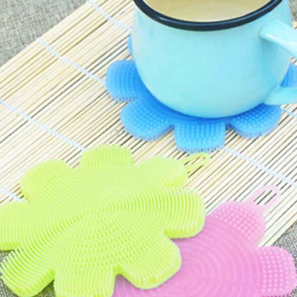 Magic silicone sponge Flower | Green