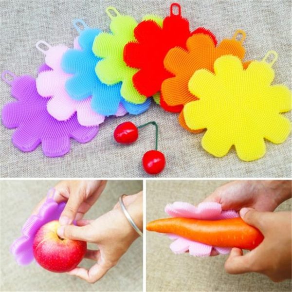 Magic silicone sponge Flower | Pink