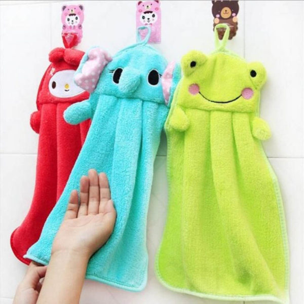 Adorable serviette sèche-mains | Vert