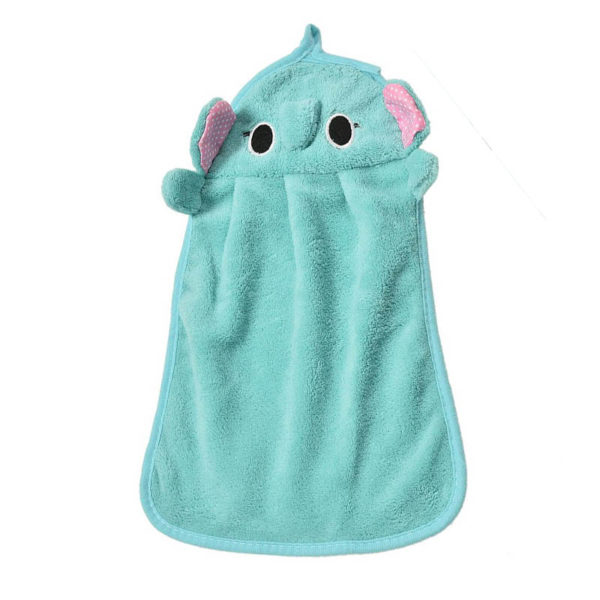 Adorable serviette sèche-mains | Bleu