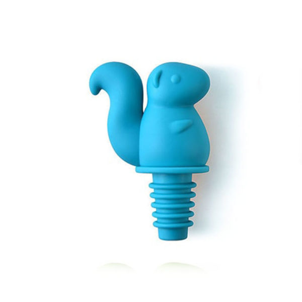 Squirrel Silicone Stopper | Blue