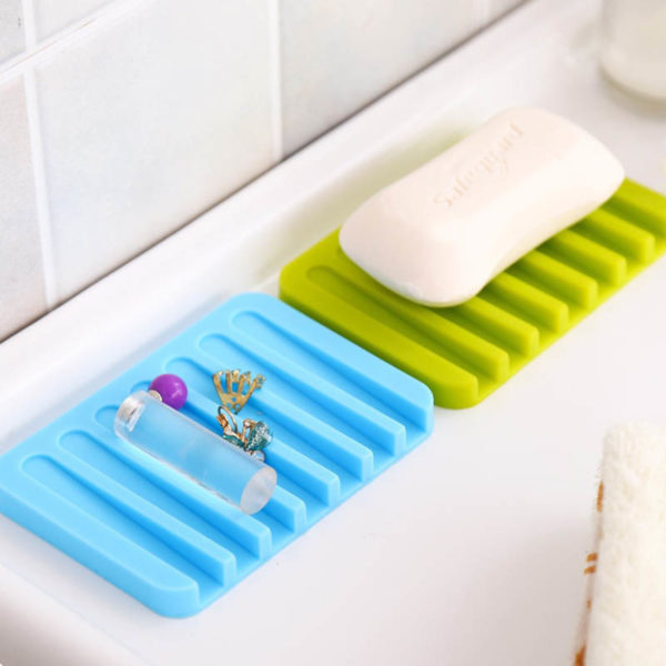 Colorful silicone soap dish | Green