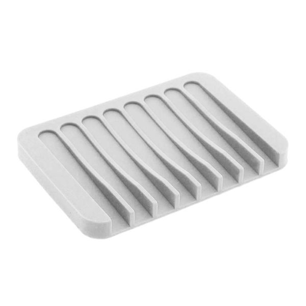 Colorful silicone soap dish | White