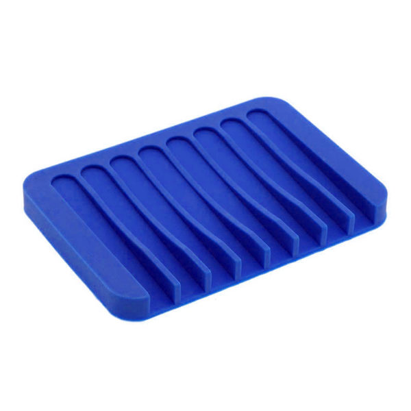 Porte-savon coloré en silicone | Bleu