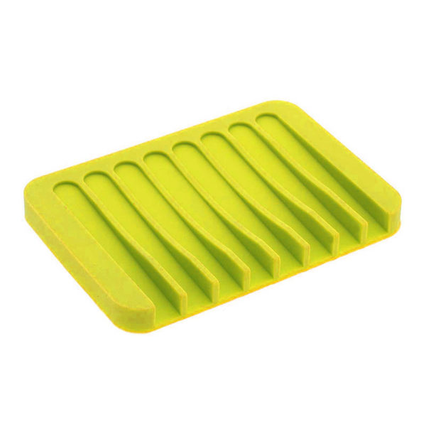 Colorful silicone soap dish | Yellow