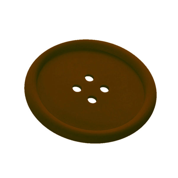 2 Soucoupes bouton pour tasse | Marron