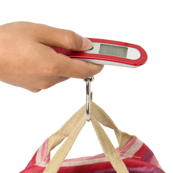 Pocket electronic luggage scale | Red